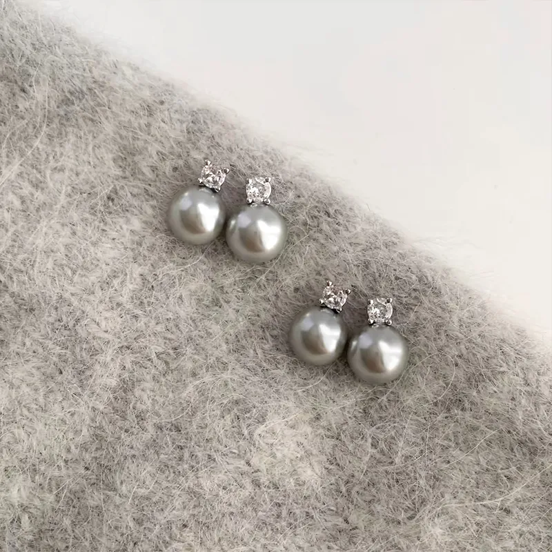 Beth Jewelry Pearl Stud Earrings Women's-4