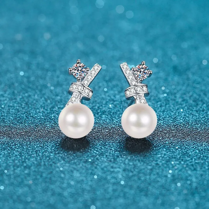 Beth Jewelry Pearl Stud Earrings Women's-1