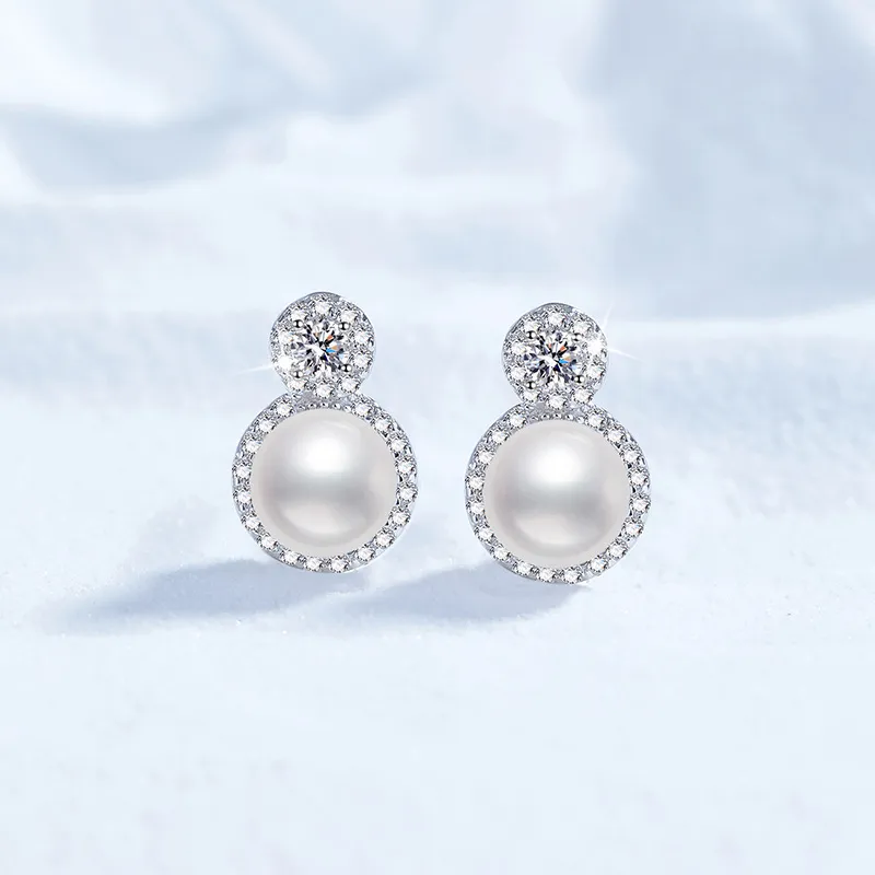 Beth Jewelry Pearl Stud Earrings Women's-1