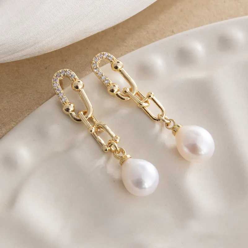 Beth Jewelry Pearl Earrings Women's-4