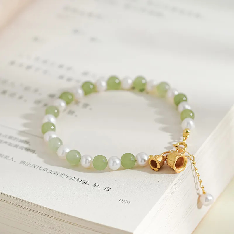 Beth Jewelry Hetian Jade Pale Greenish-White Jade Women's-3