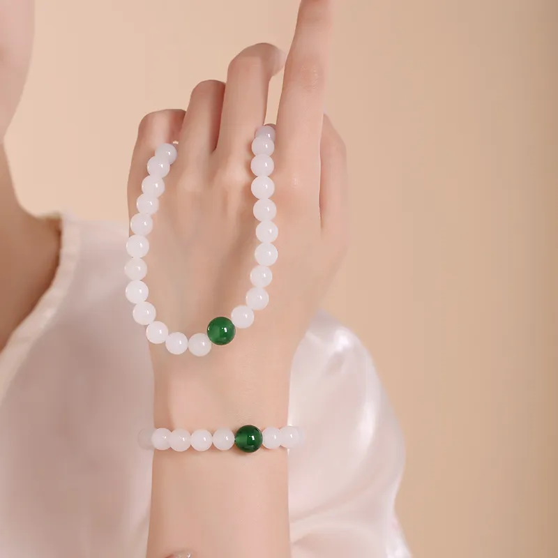 Beth Jewelry Golden Silk Jade Necklaces Women's-5