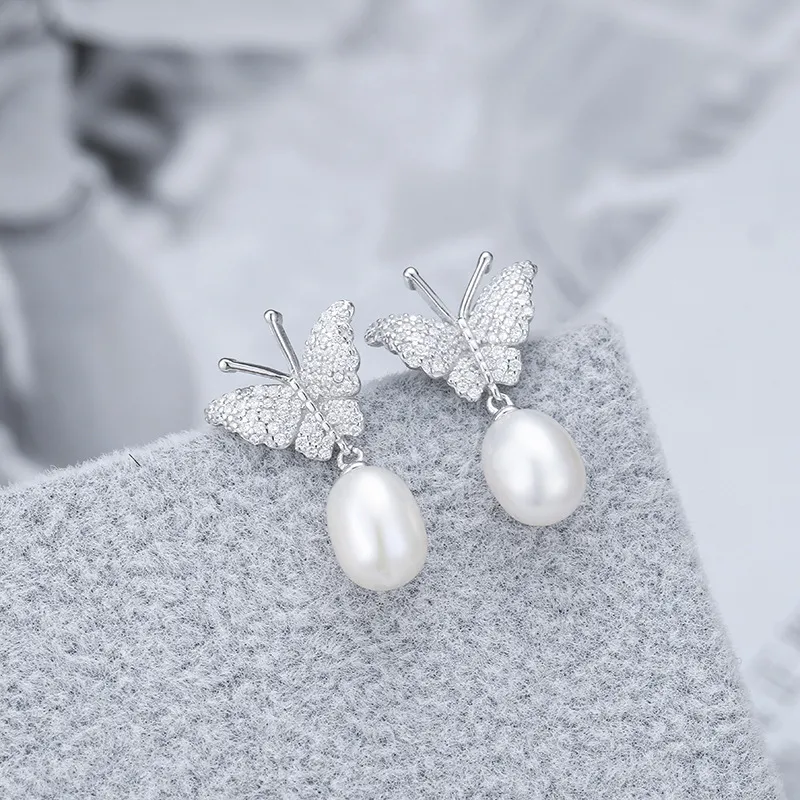 Beth Jewelry Pearl Stud Earrings Women's-2