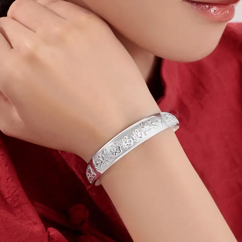 Beth Jewelry 999 Fine Silver Bangles Women's-3