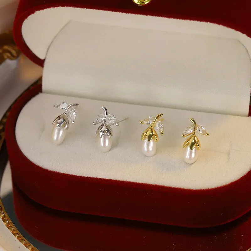 Beth Jewelry Pearl Stud Earrings Women's-2