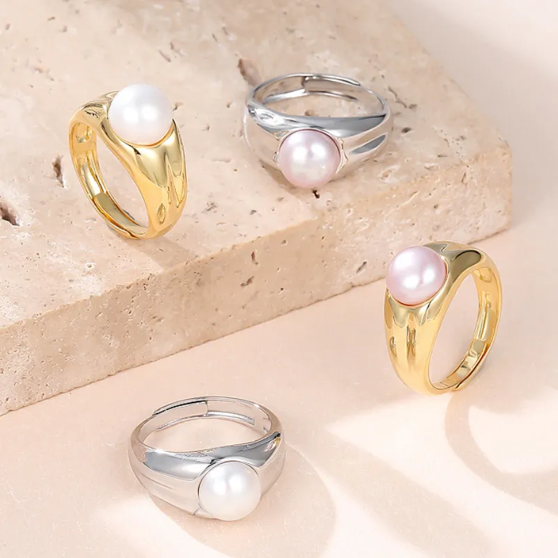 Beth Jewelry Pearl Rings Women's-3