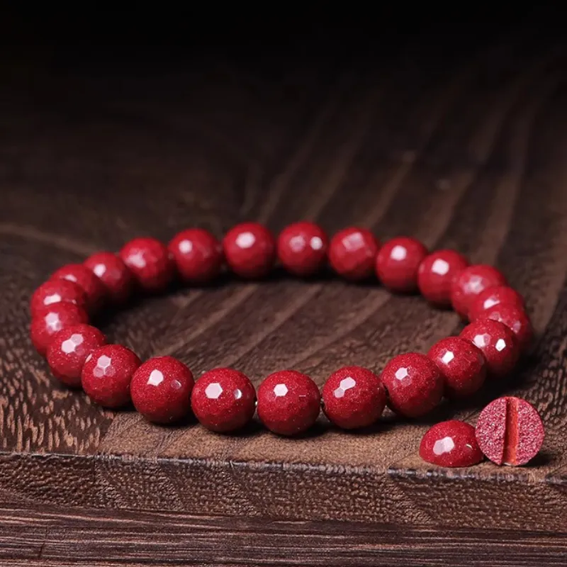 Beth Jewelry Cinnabar Jade Bracelets Unisex-10
