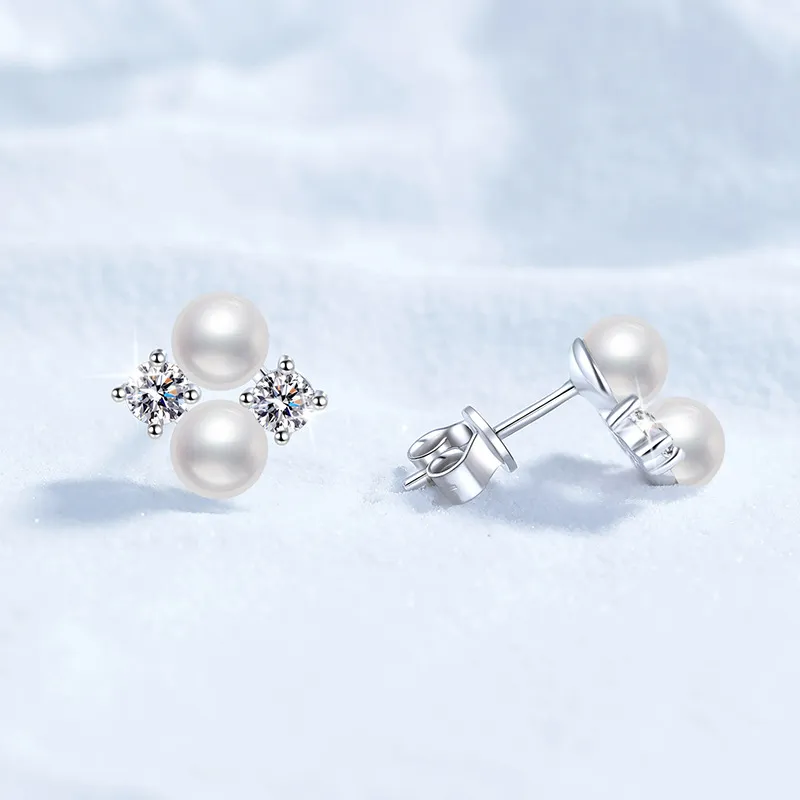 Beth Jewelry Pearl Stud Earrings Women's-3