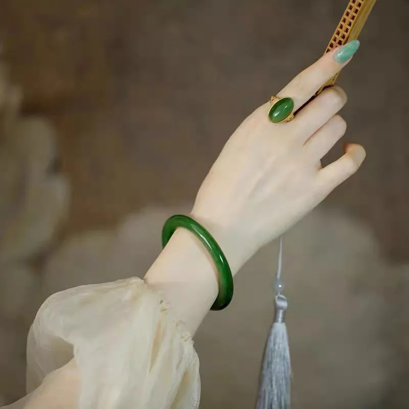 Beth Jewelry Hetian Jade Bangles Jasper Women's-12