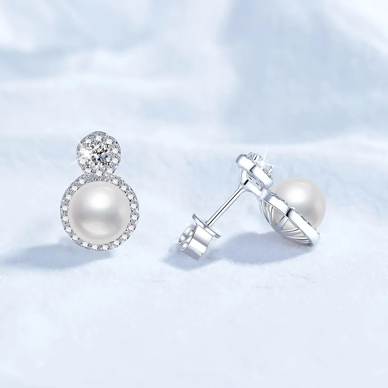Beth Jewelry Pearl Stud Earrings Women's-3