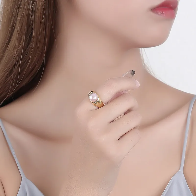 Beth Jewelry Pearl Rings Women's-5