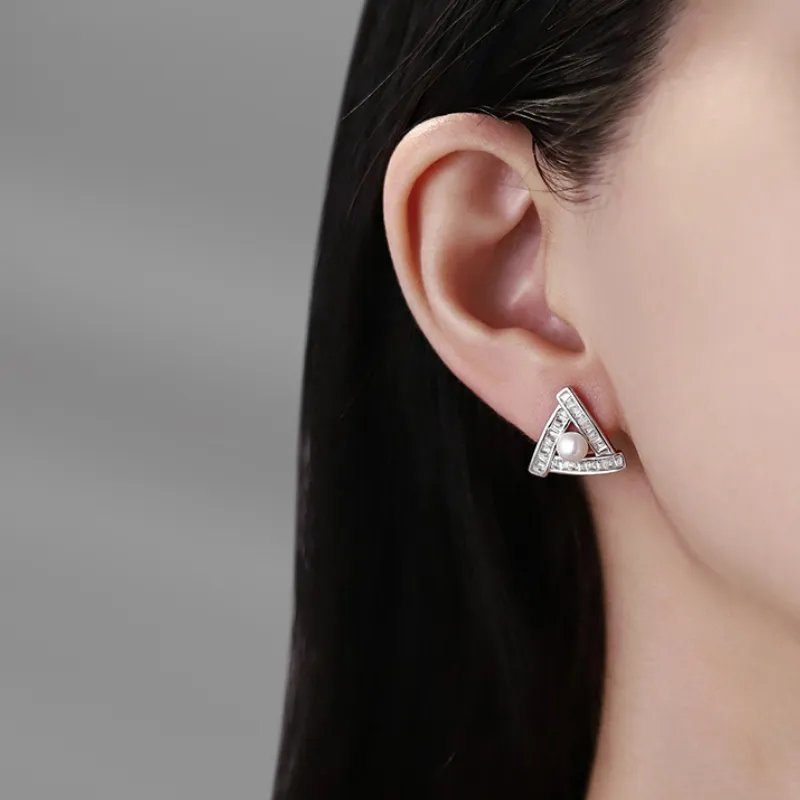Beth Jewelry Pearl Stud Earrings Women's-4