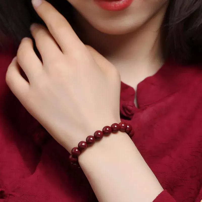 Beth Jewelry Cinnabar Jade Bracelets Unisex-3