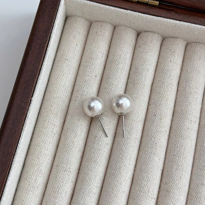 Beth Jewelry Pearl Stud Earrings Women's-5