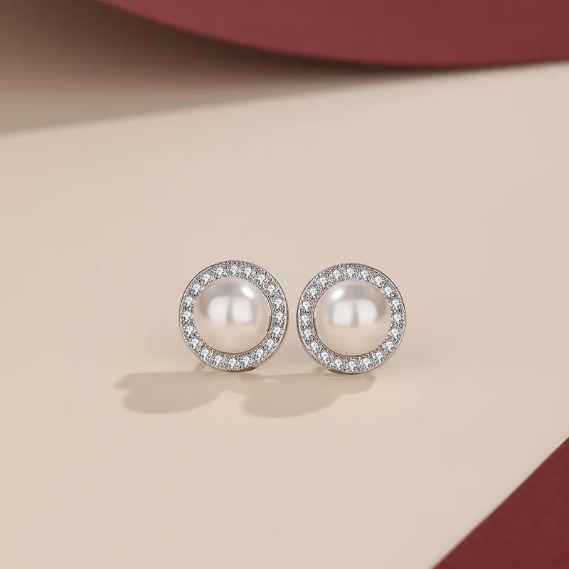 Beth Jewelry Pearl Necklace Hoop Earrings Women's-8