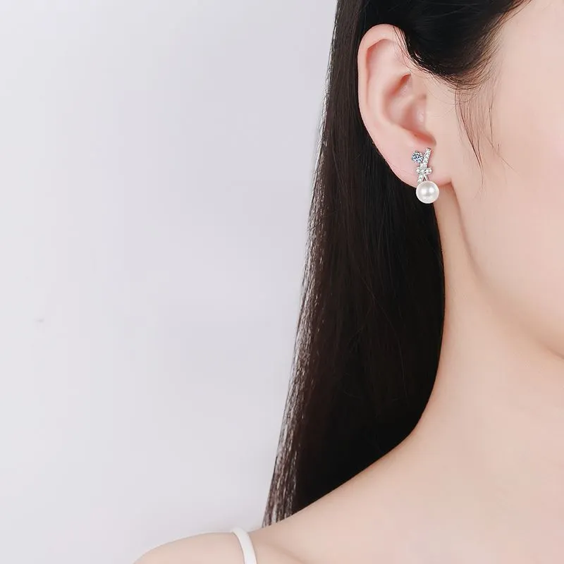 Beth Jewelry Pearl Stud Earrings Women's-5
