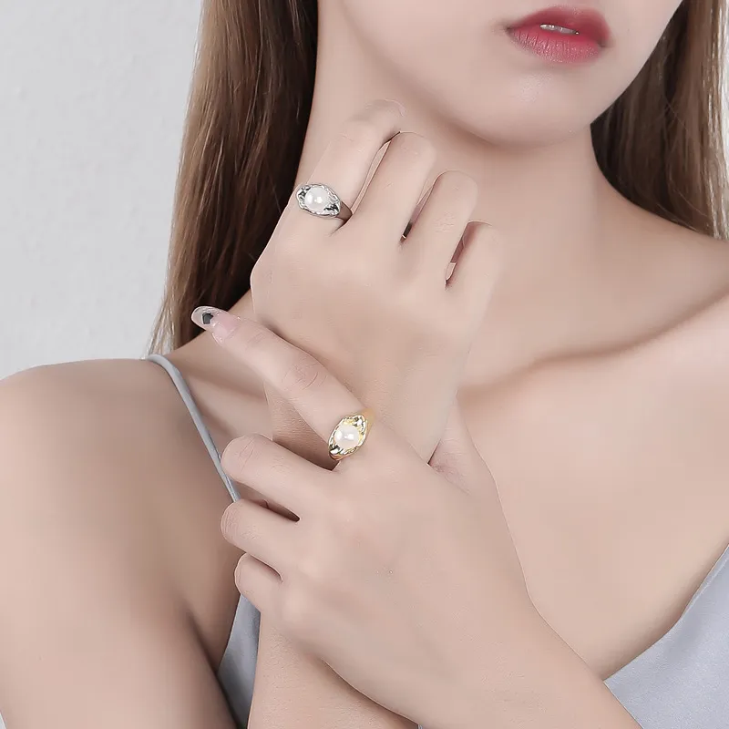 Beth Jewelry Pearl Rings Women's-5