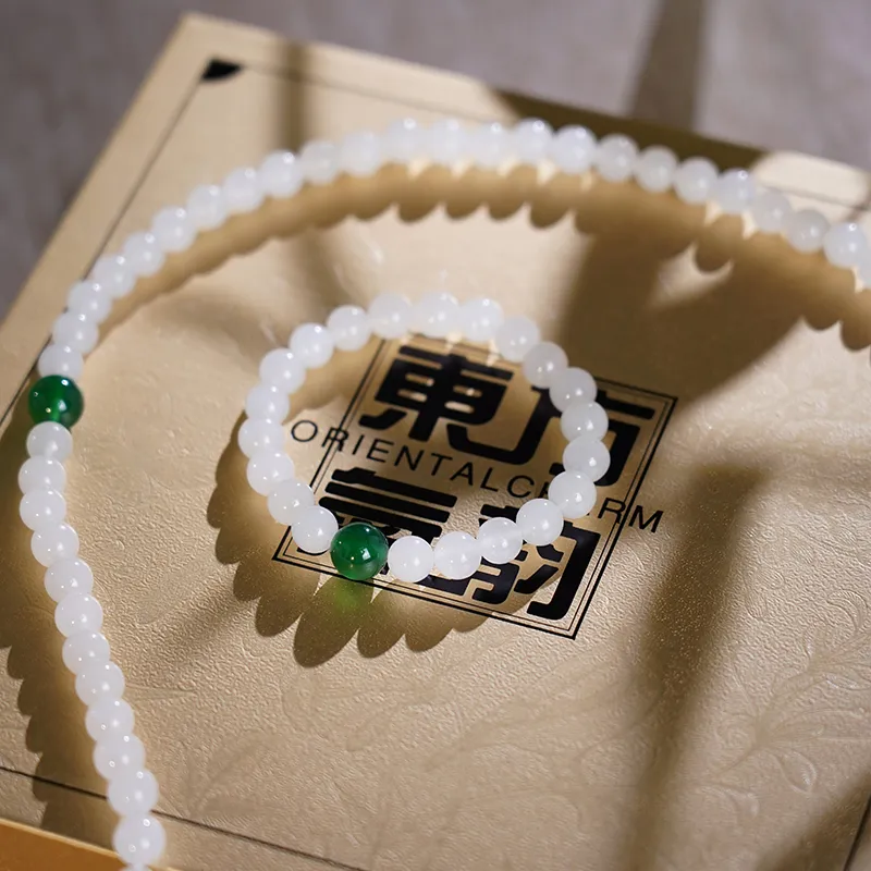 Beth Jewelry Golden Silk Jade Necklaces Women's-6