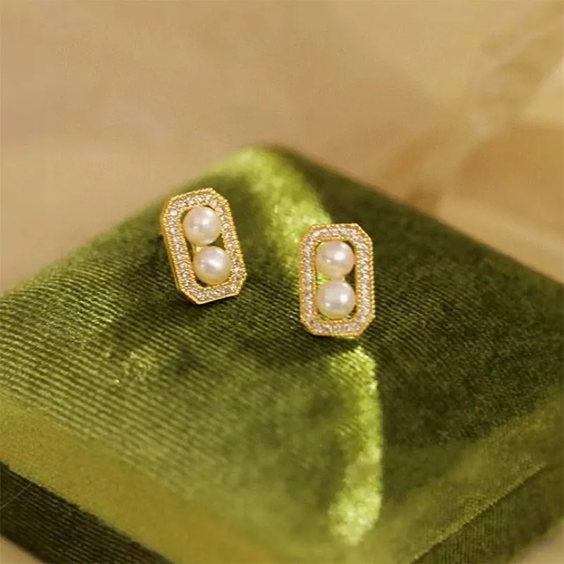 Beth Jewelry Pearl Stud Earrings Women's-2