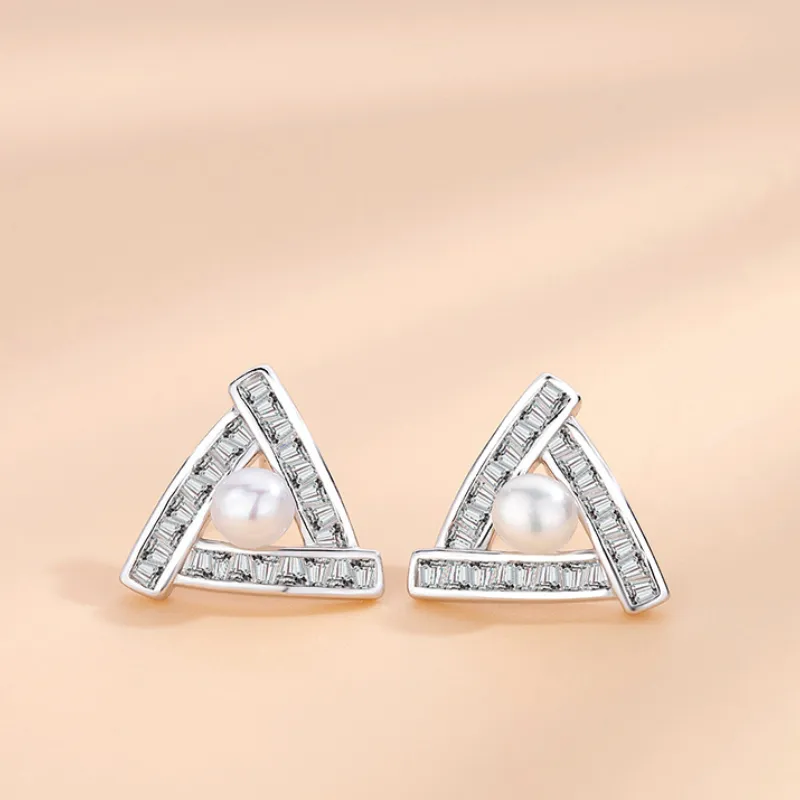 Beth Jewelry Pearl Stud Earrings Women's-1