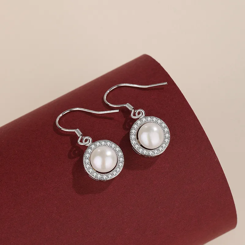Beth Jewelry Pearl Necklace Hoop Earrings Women's-6