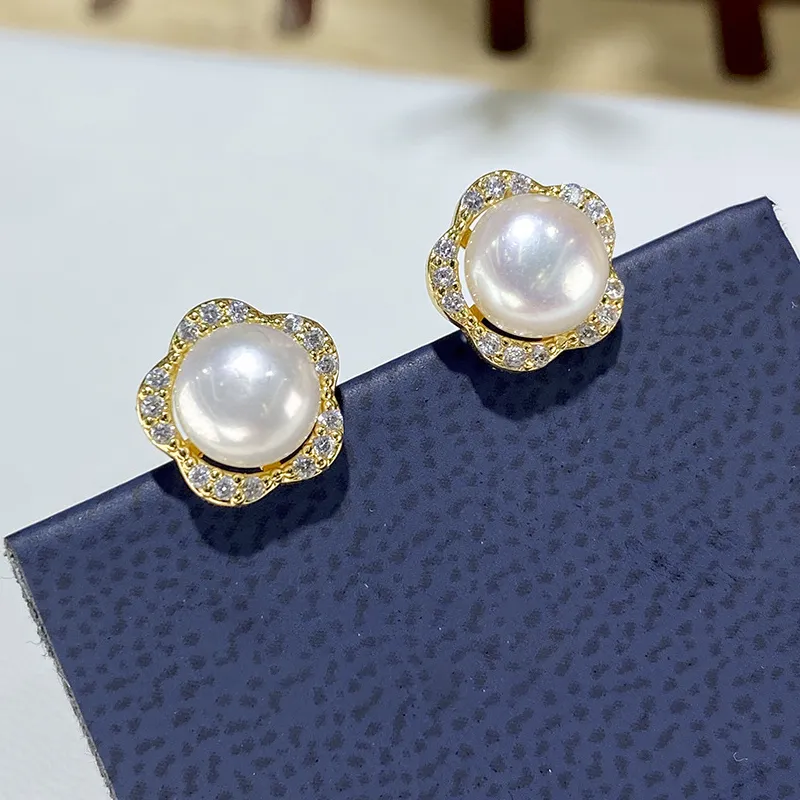 Beth Jewelry Pearl Stud Earrings Women's-1