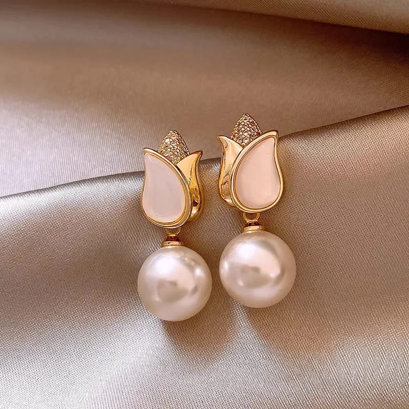Beth Jewelry Pearl Earrings Women's-3