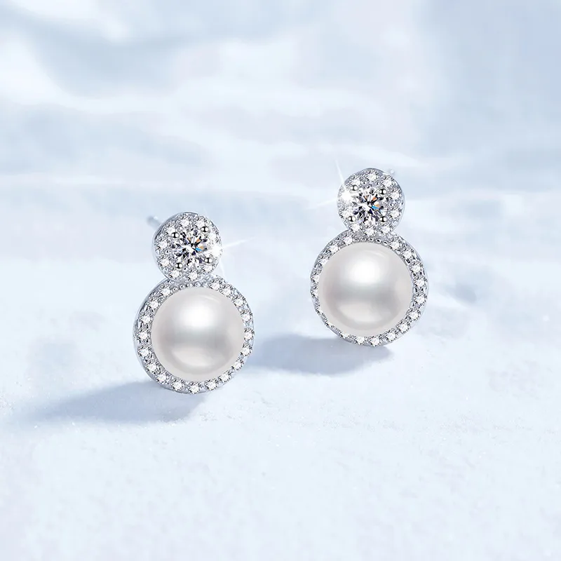 Beth Jewelry Pearl Stud Earrings Women's-2
