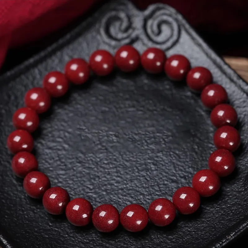 Beth Jewelry Cinnabar Jade Bracelets Unisex-1