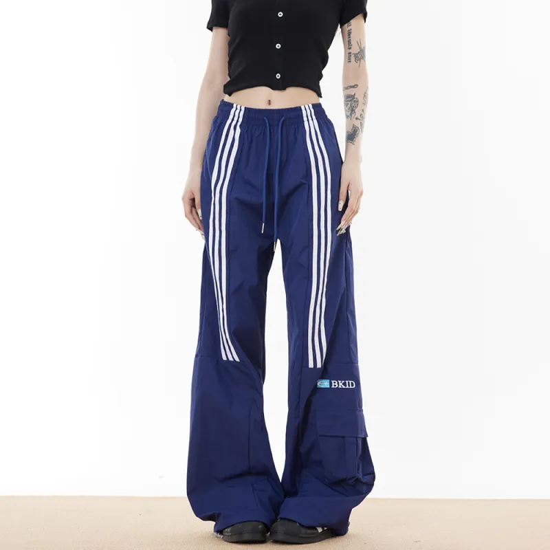 DARKCIRCLE Casual Pants Unisex Navy Blue-4