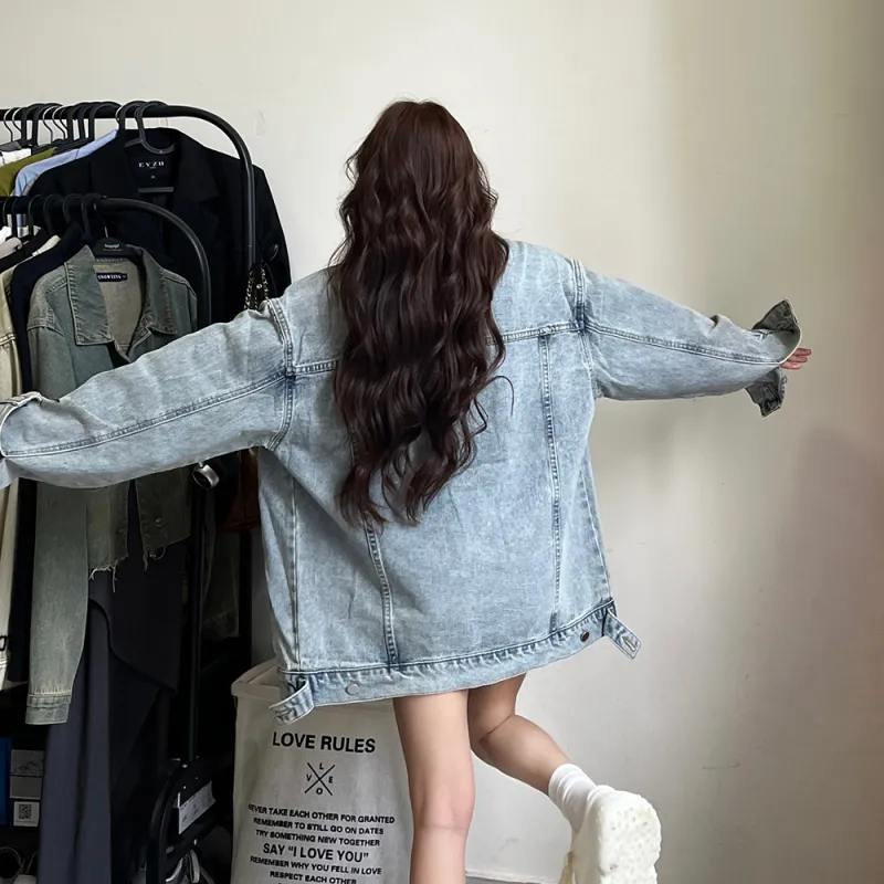 DARKCIRCLE Denim Jacket Unisex Light Blue-2