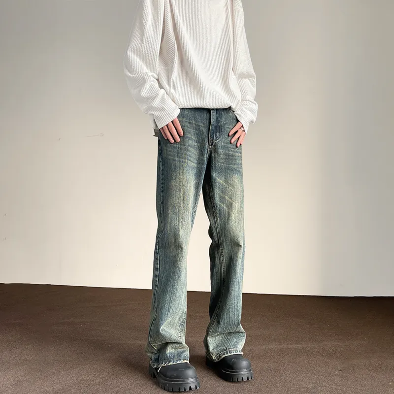 DARKCIRCLE Jeans Unisex Washed Blue-5