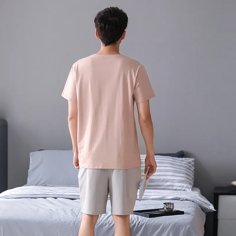 Song Qianya Pajama Set Men's Light Pink-1