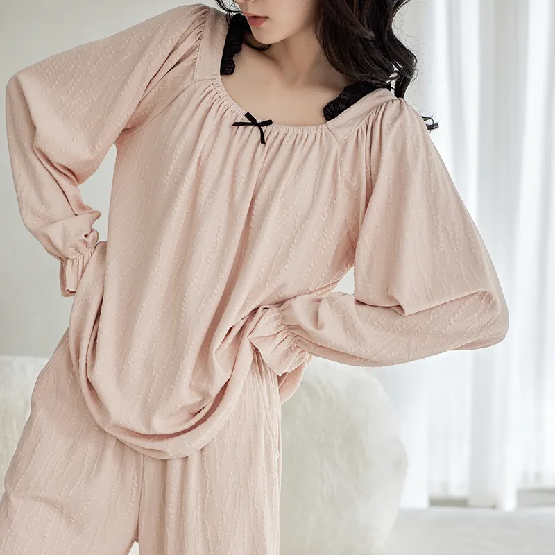 Song Qianya Pajama Set Women's Pink-1