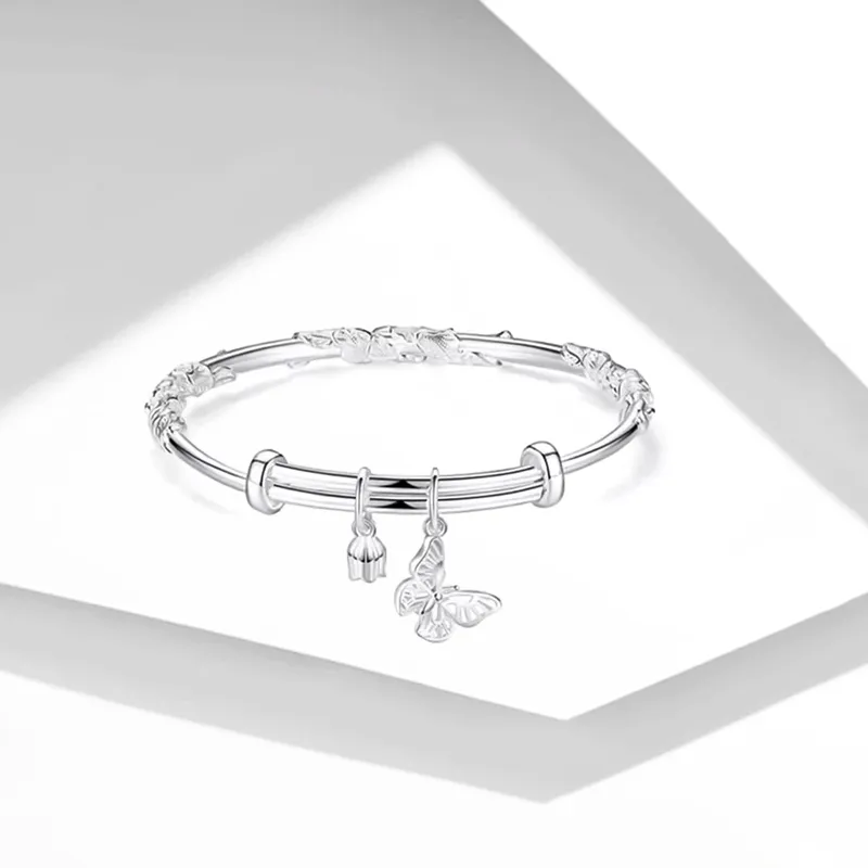 CANHUI S999 Fine Silver Bangles Women's-2