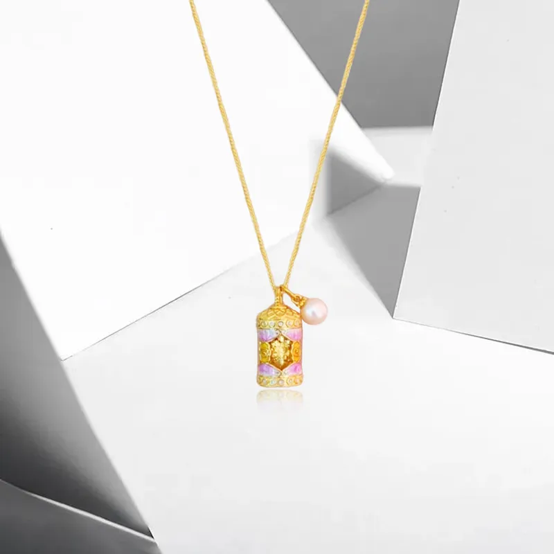 CANHUI Alloy Fortune Cylinder Chinese Auspicious Animal Necklace Women's-2