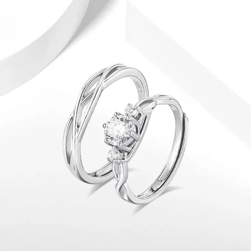 CANHUI S999 Fine Silver Rings Unisex-1