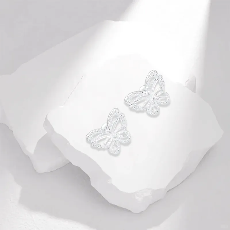 CANHUI S925 Silver Stud Earrings Women's-2