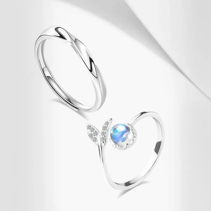 CANHUI Colored Glaze Rings Unisex-3