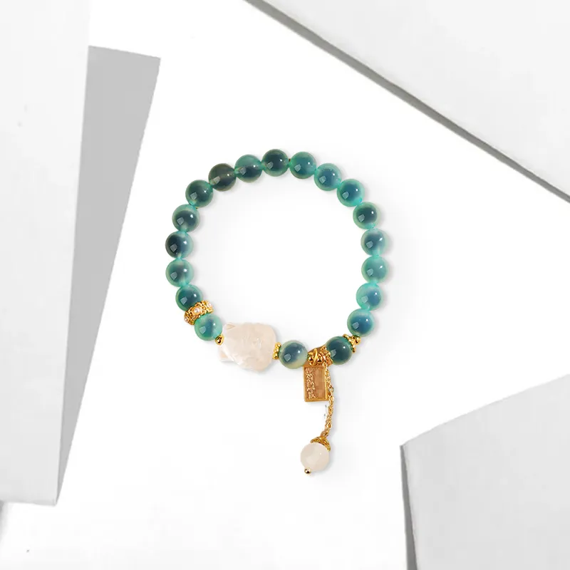 CANHUI Alloy Ninetales Fox Beaded Bracelet Women's-2