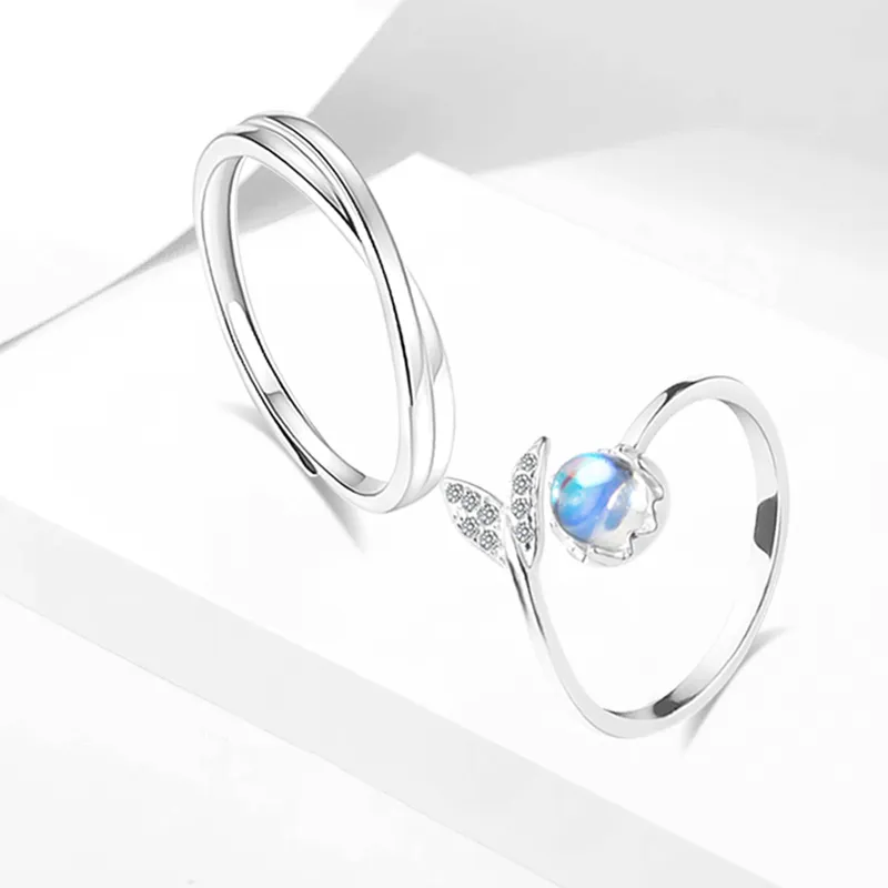 CANHUI Colored Glaze Rings Unisex-3