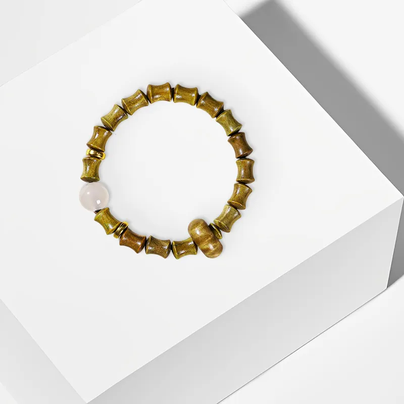 CANHUI Wooden Bamboo Beaded Bracelet Women's-1