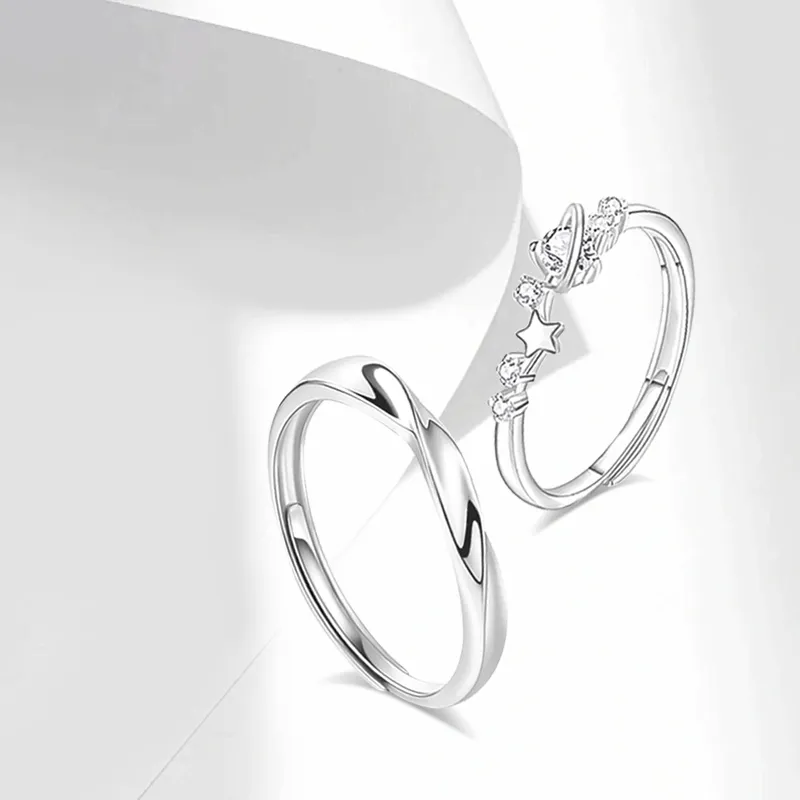 CANHUI S999 Fine Silver Rings Unisex-4