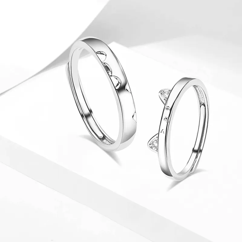 CANHUI S999 Fine Silver Rings Unisex-2