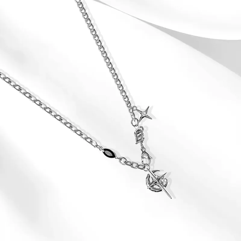 CANHUI Titanium Steel Necklaces Men's-2