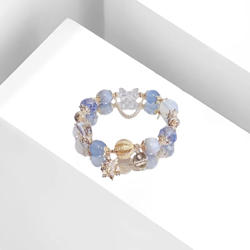 CANHUI Alloy Bowknot Beaded Bracelet Women's-1