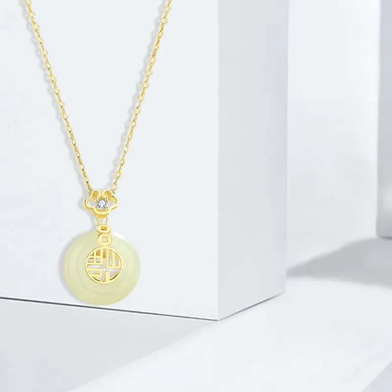 CANHUI Chalcedony Jade Necklaces Unisex-2
