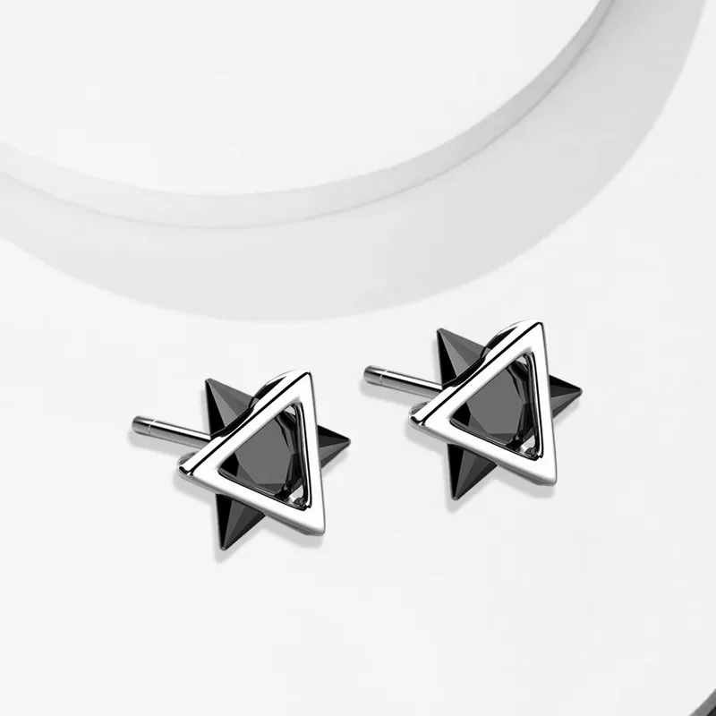 CANHUI Alloy Stud Earrings Unisex-2