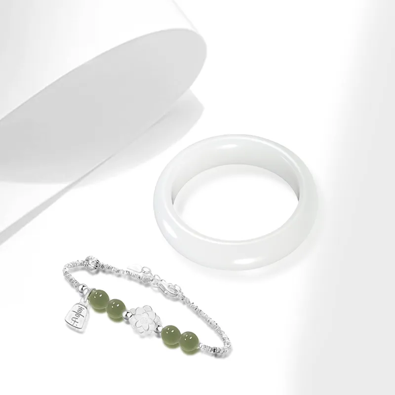 CANHUI Colored Glaze Bangles Women's-1
