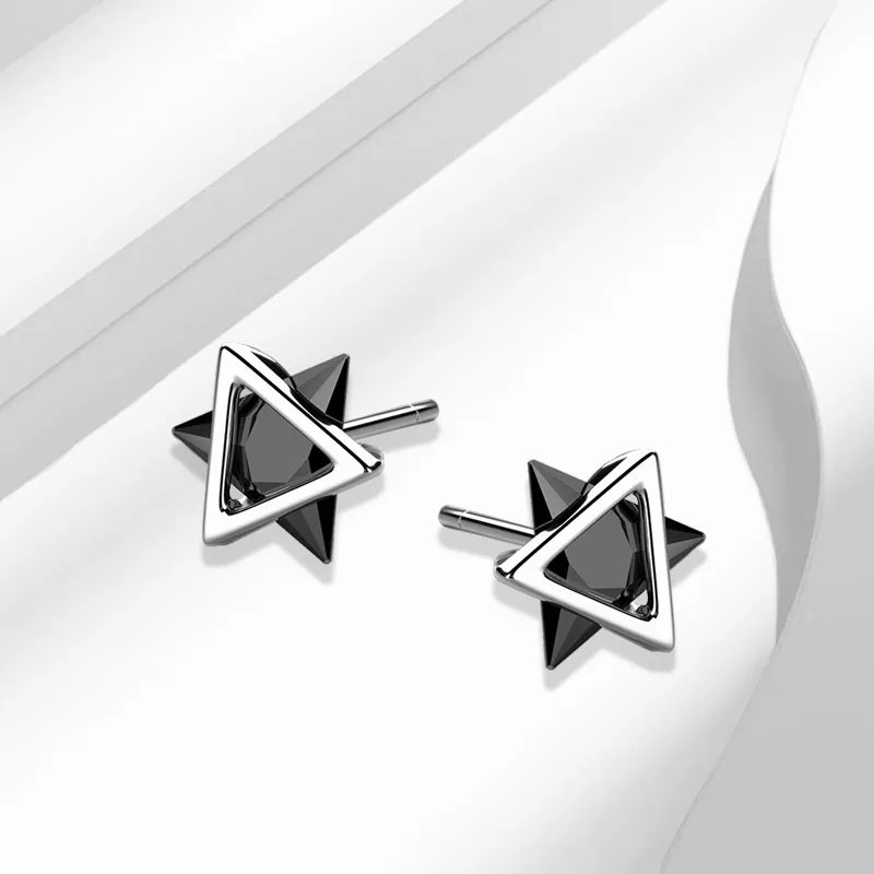 CANHUI Alloy Stud Earrings Unisex-1
